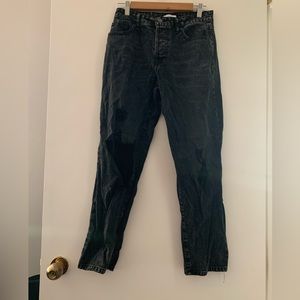 Forever 21 black distressed jeans size US 26